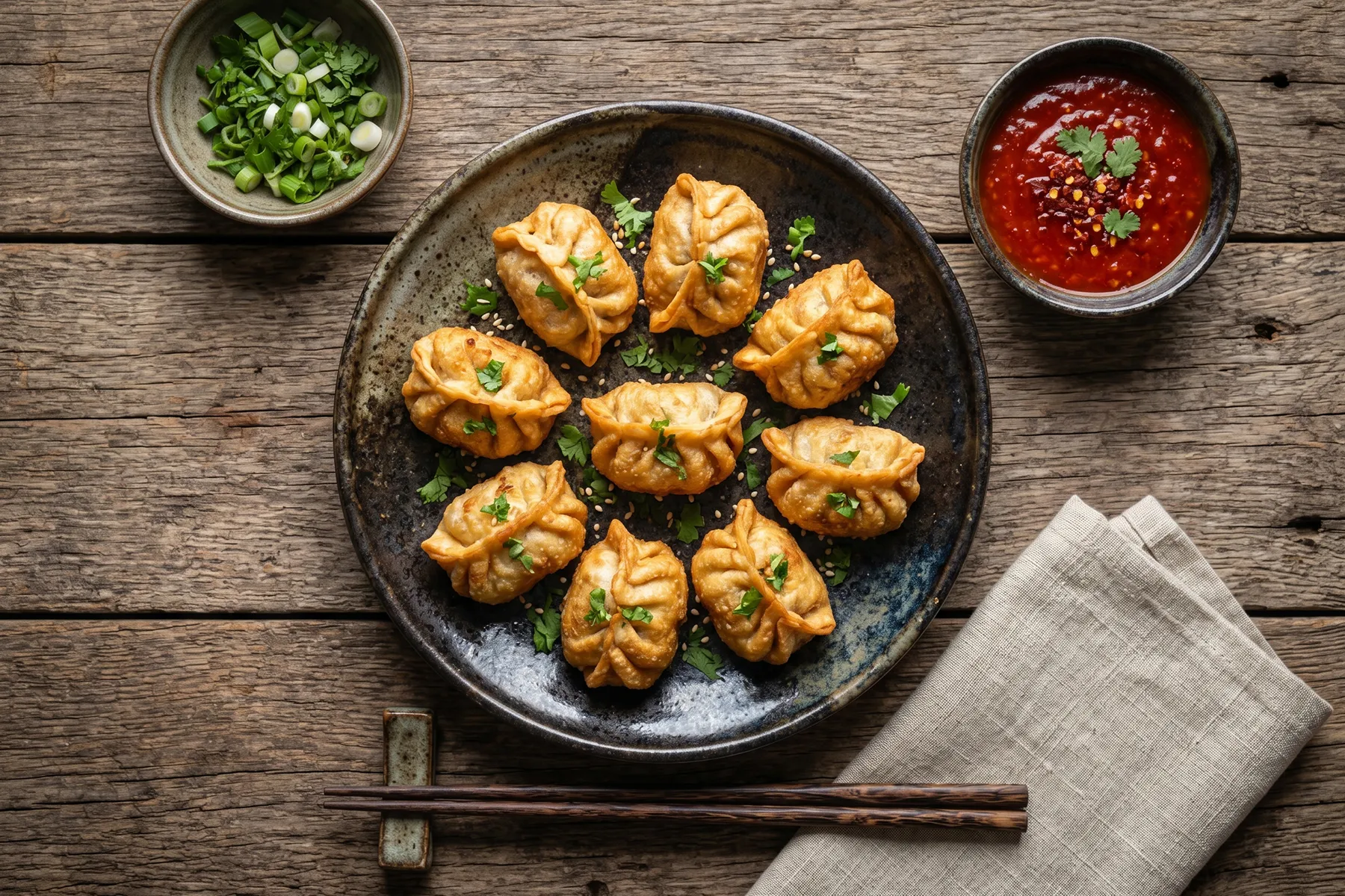 Veg Fried Momos (8 pcs)